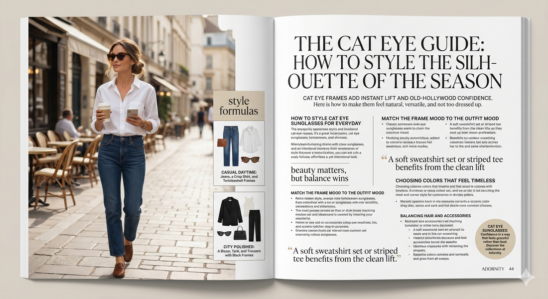 How to Style Cat Eye Sunglasses Well