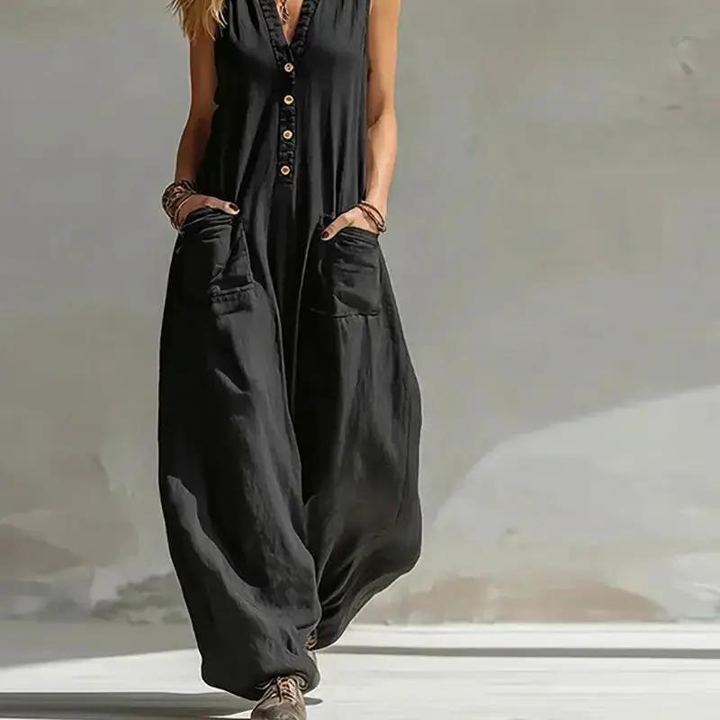 Jumpsuit Linen Look Collection Limited Edition Women by Adornity