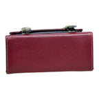 Vegan Leather Backpack – Handmade French Structured Burgundy Bag with Adjustable Straps by navichi
