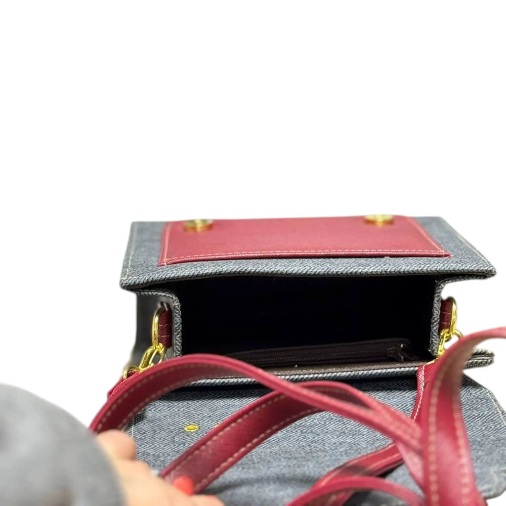 Vegan Leather Backpack – Handmade French Structured Shoulder Bag With Gold Hardware by navichi