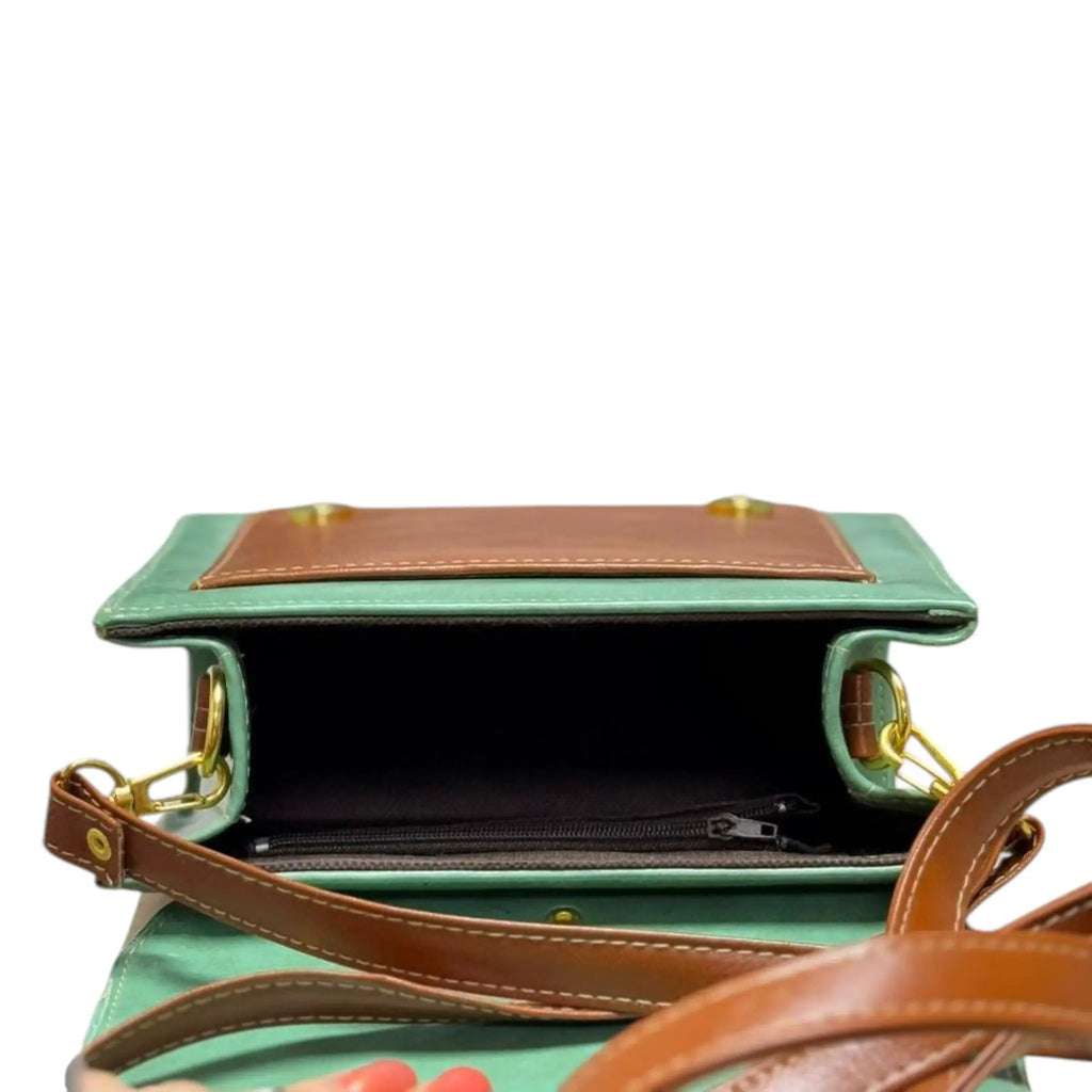 Vegan Leather Backpack – Handmade Structured French Inspired Small Bag with Adjustable Straps by navichi