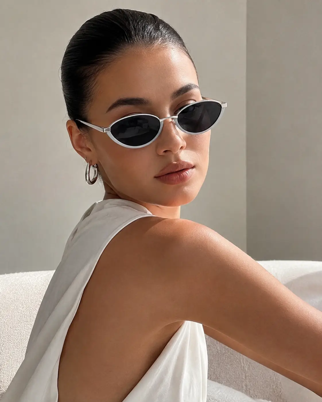 KAMMPT Oval Vintage Sunglasses Women Stylish Gradient Multi-color Casual Decor Shades 2025 New Trendy Brand Design Sun Glasses by Hegichi