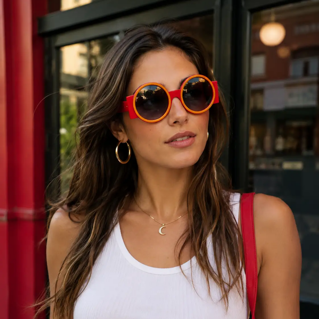 Y2K Oversized Round Sunglasses — UV400 | Hegichi by Hegichi