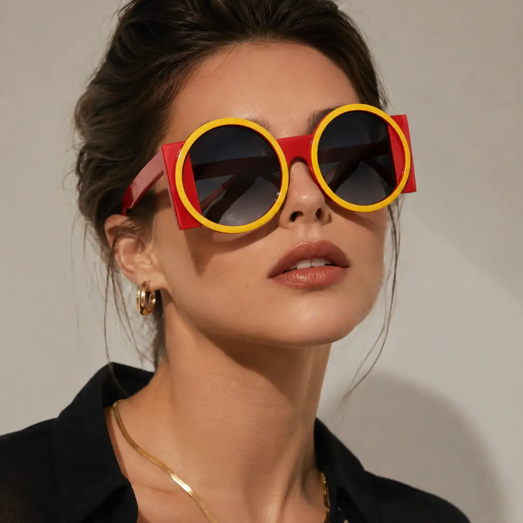 Y2K Oversized Round Sunglasses — UV400 | Hegichi by Hegichi