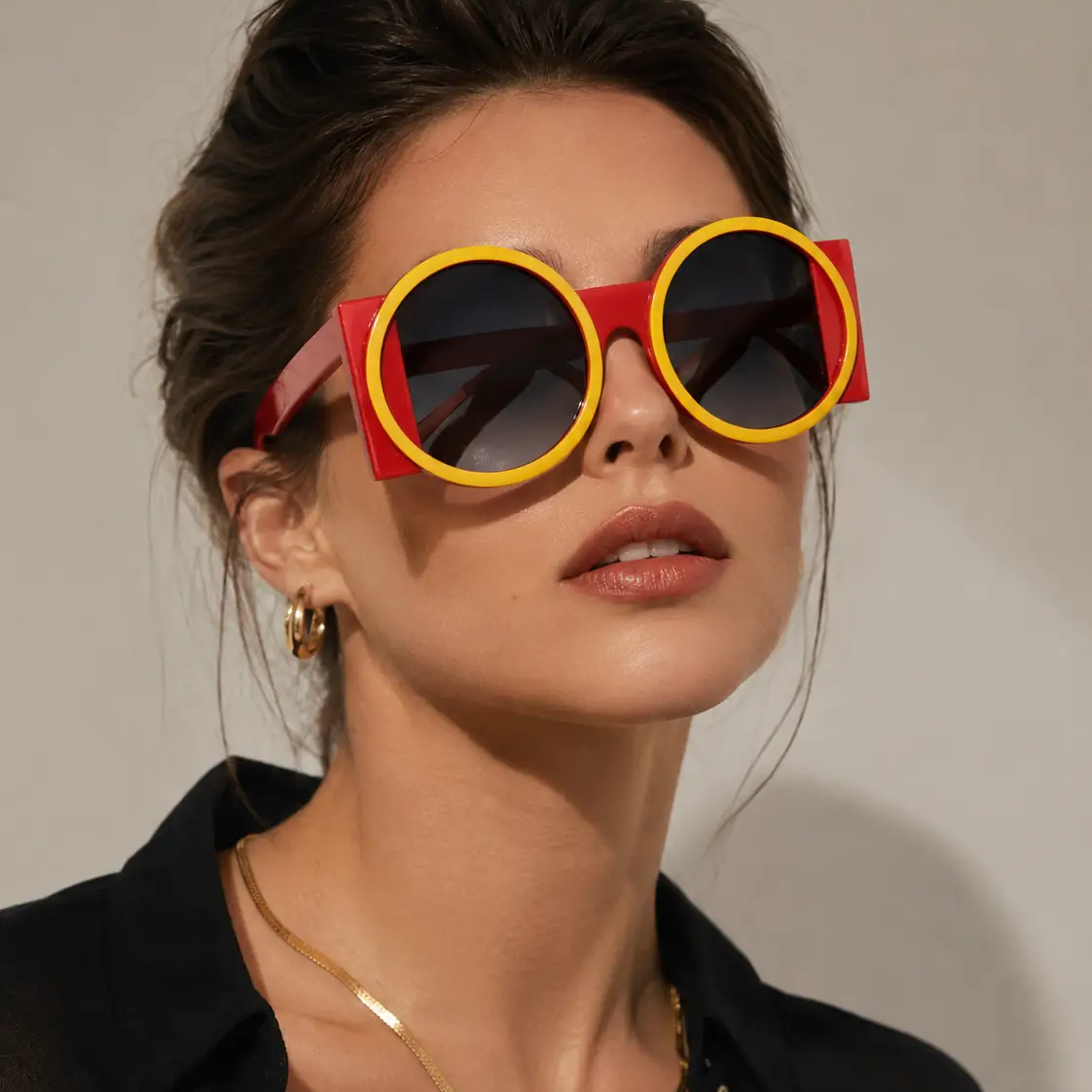 Y2K Oversized Round Sunglasses — UV400 | Hegichi by Hegichi