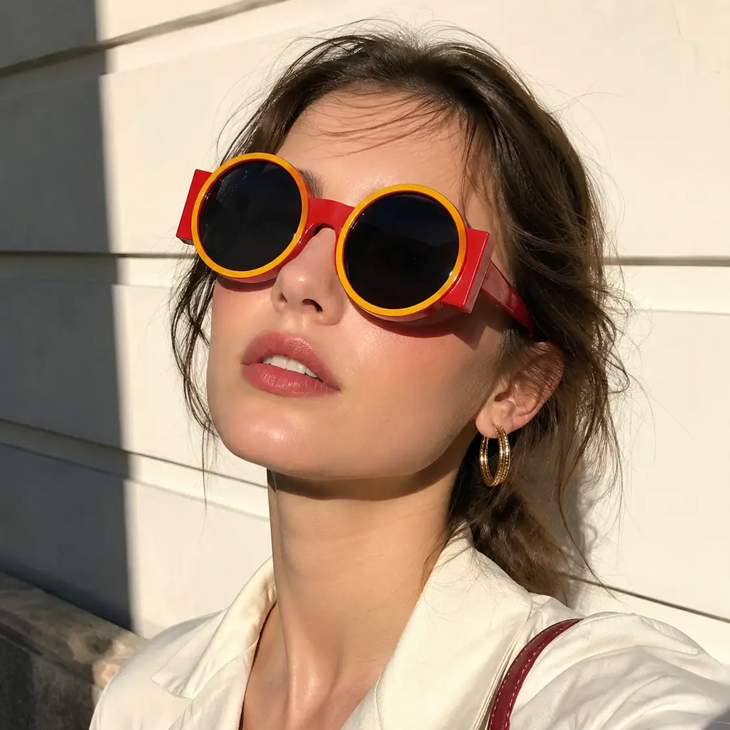 Y2K Oversized Round Sunglasses — UV400 | Hegichi by Hegichi