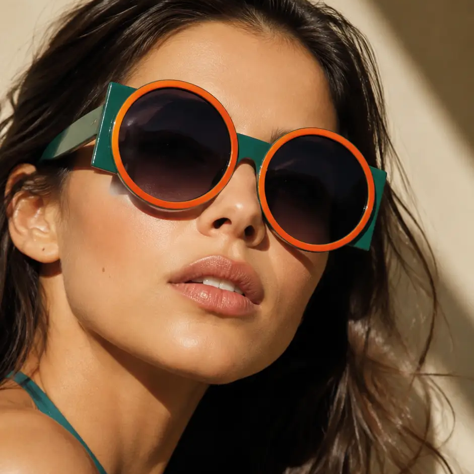 Y2K Oversized Round Sunglasses — UV400 | Hegichi by Hegichi