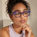 Retro Floral Cat-Eye Reading Glasses — Anti-Blue Light | Hegichi by Hegichi