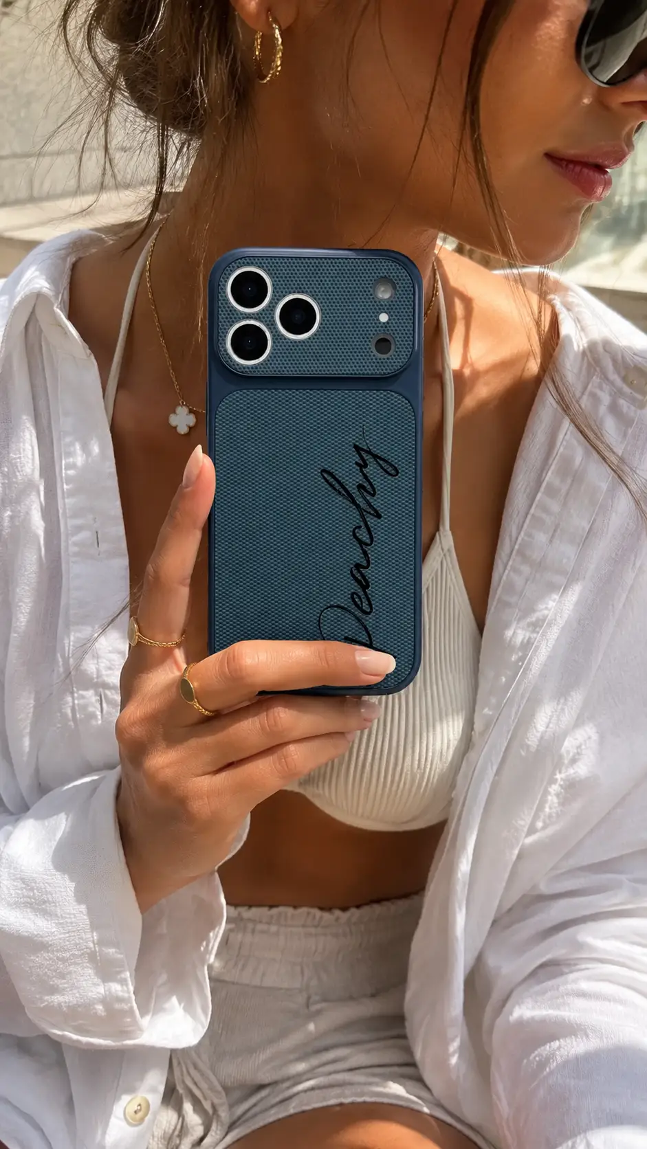Personalized Leather Phone Case – iPhone 17 Series by Hegichi