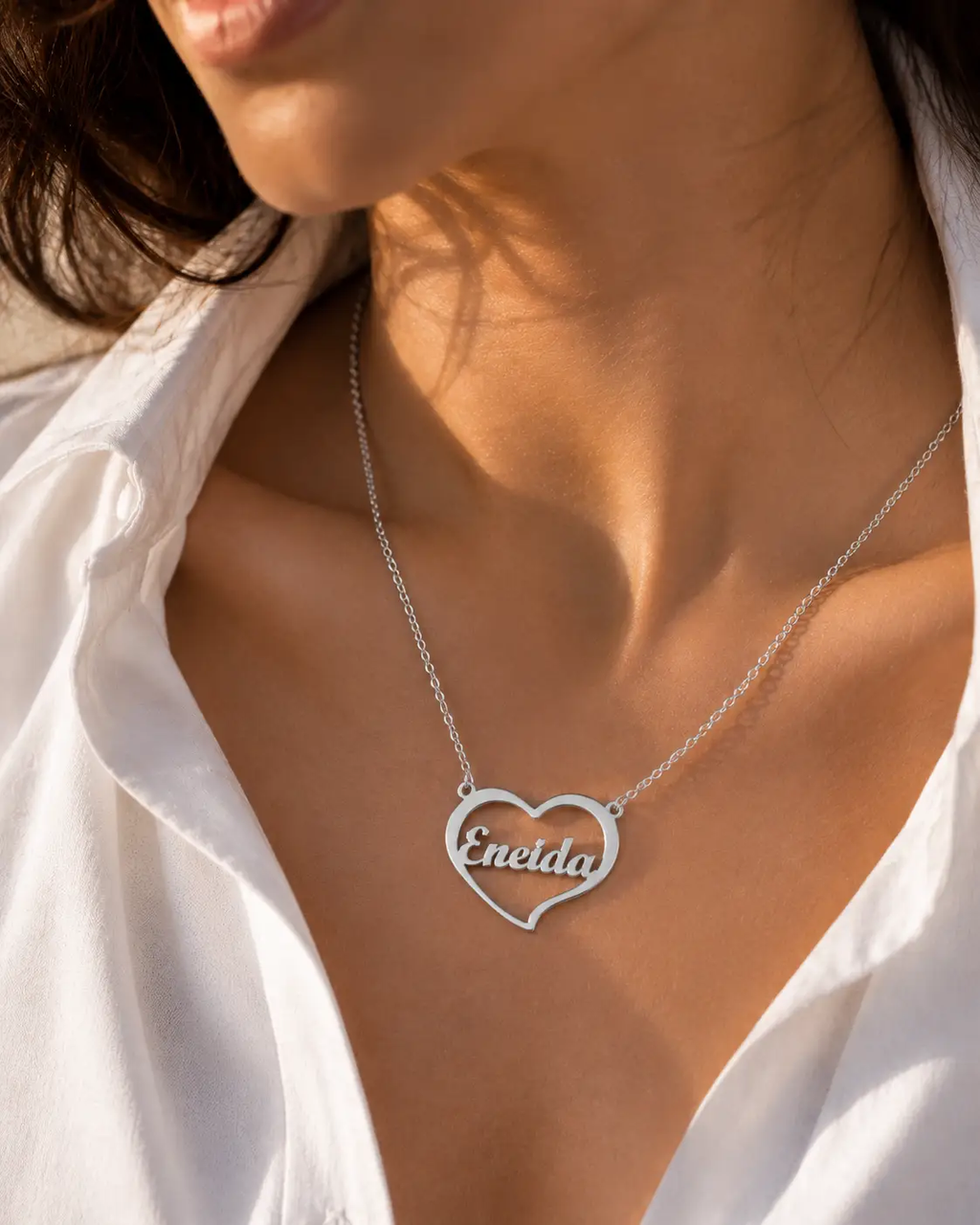 Stainless Steel Custom Name Necklace | Silver, Gold & Rose Gold Stainless Steel | Gift For Her by Hegichi