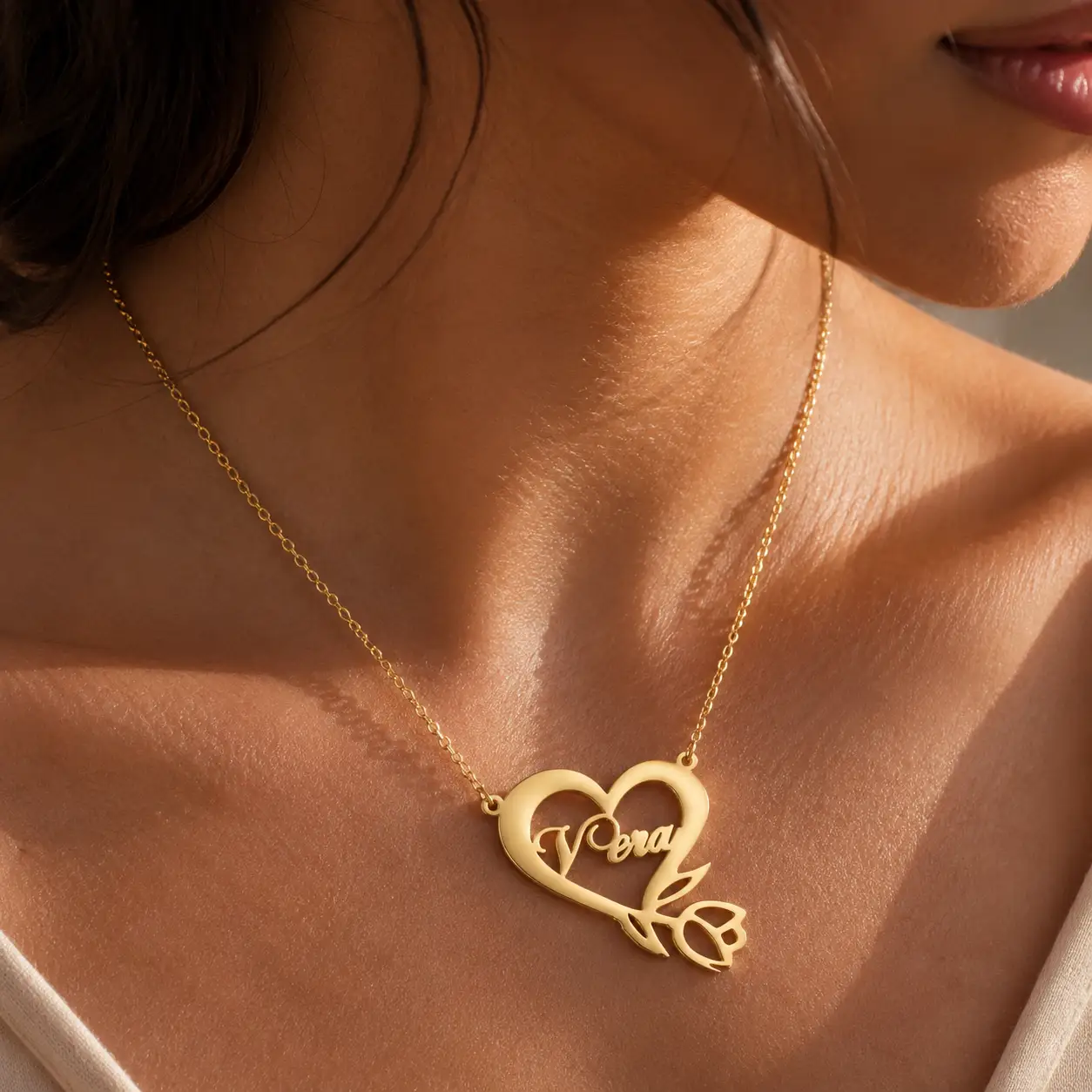 Stainless Steel Personalized Name Necklace, Perfect for a special gift by Hegichi