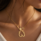 Stainless Steel Personalized Name Necklace, Perfect for a special gift by Hegichi