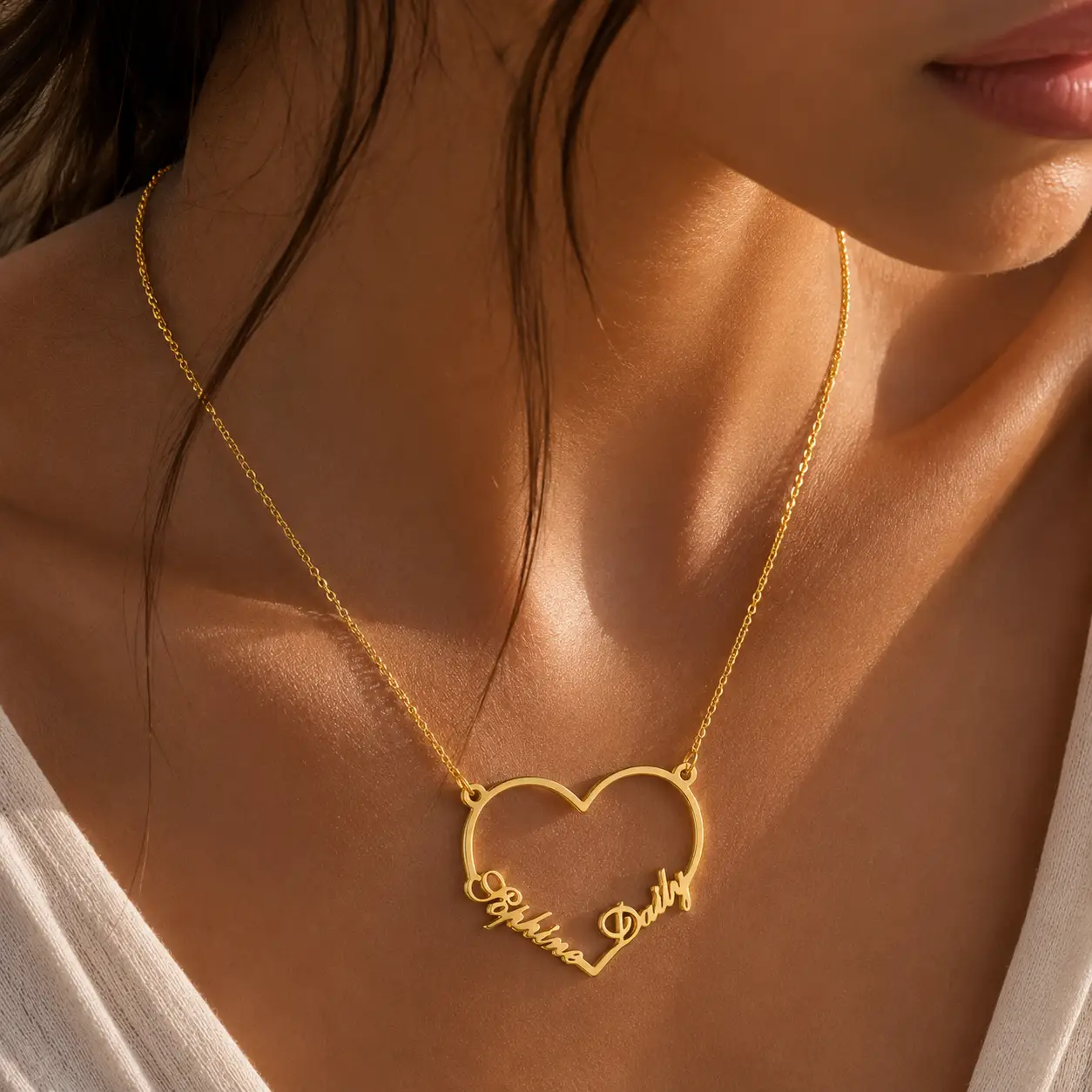 Stainless Steel Personalized Name Necklace, Perfect for a special gift by Hegichi