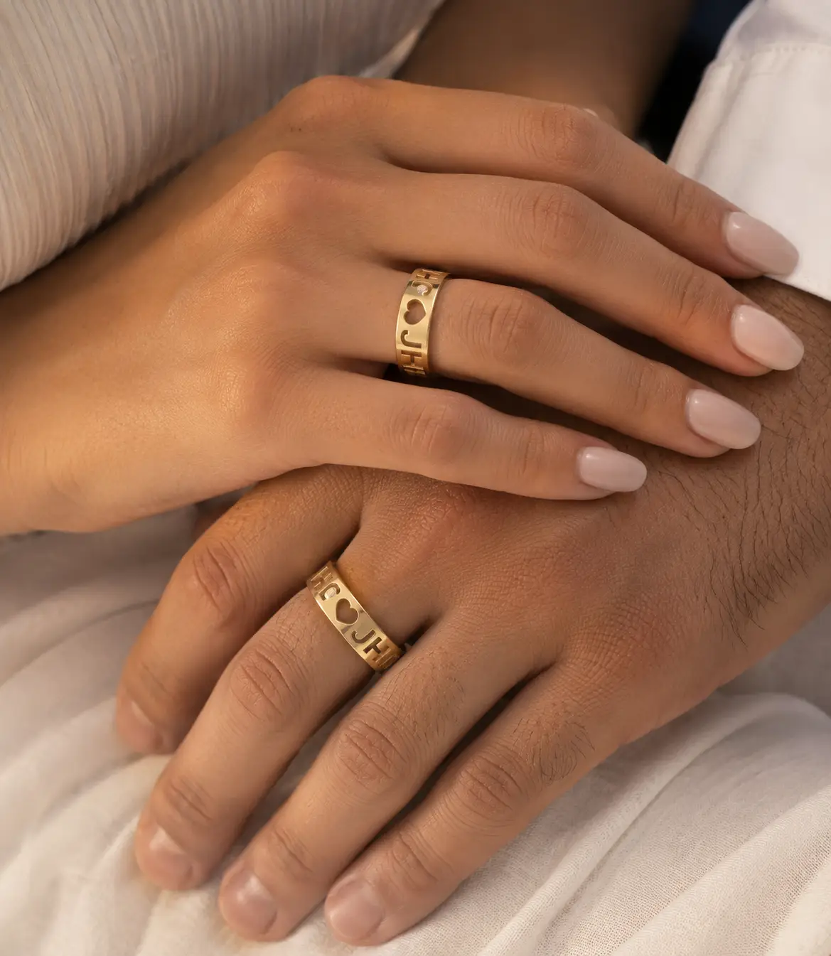 Personalized Name Ring – Adjustable Stainless Steel | Silver, Gold, Rose Gold & Black by Hegichi