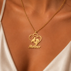 365 New Arrival Custom Name Necklace Personalized Stainless Steel Pendant Necklace for Women Mother Family Jewelry Birthday Gift by Hegichi