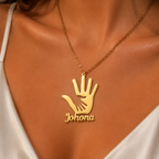 365 New Arrival Custom Name Necklace Personalized Stainless Steel Pendant Necklace for Women Mother Family Jewelry Birthday Gift by Hegichi