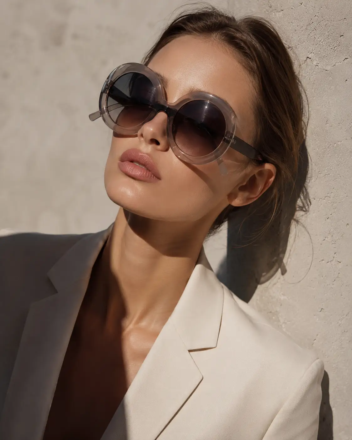 Oversized Round Sunglasses Vintage Gradient Collection Limited Edition by Hegichi