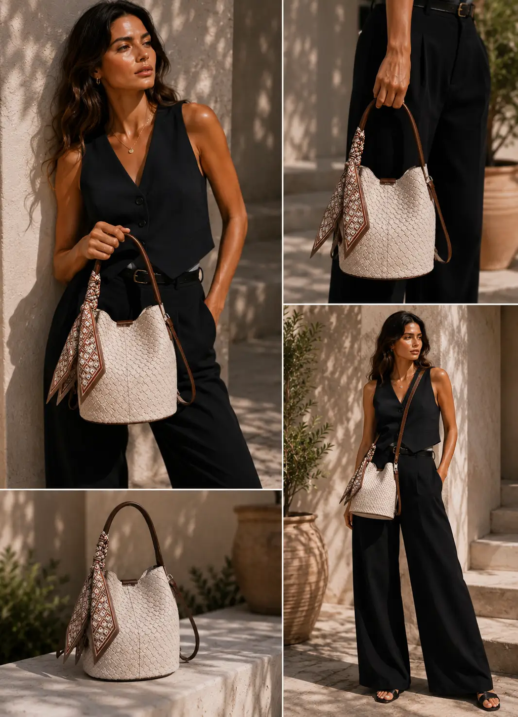 Bucket Bag Luxe Woven Effect Exclusive Edition by Hegichi