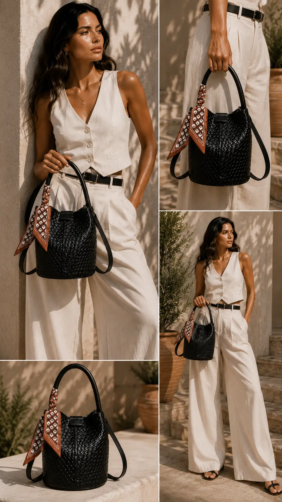 Bucket Bag Luxe Woven Effect Exclusive Edition by Hegichi