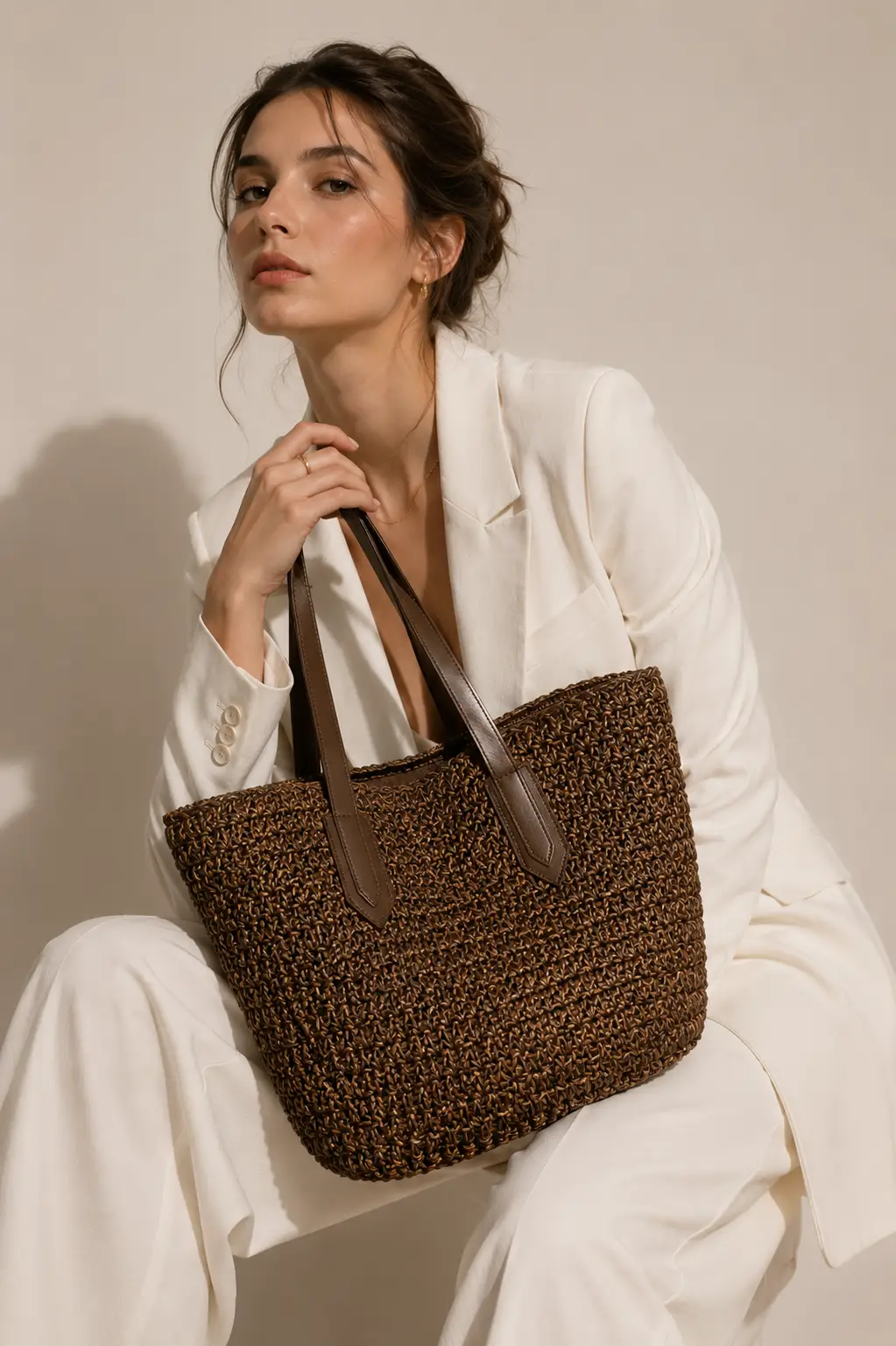 Artisan Rattan Woven Shoulder Bag Summer Bohemian Style by Hegichi