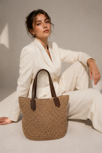 Artisan Rattan Woven Shoulder Bag Summer Bohemian Style by Hegichi