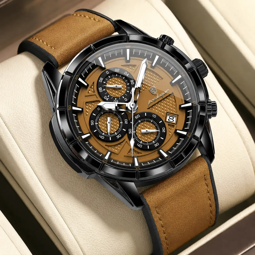 Wristwatch Leather Luxury Collection Elite Edition by Adornity