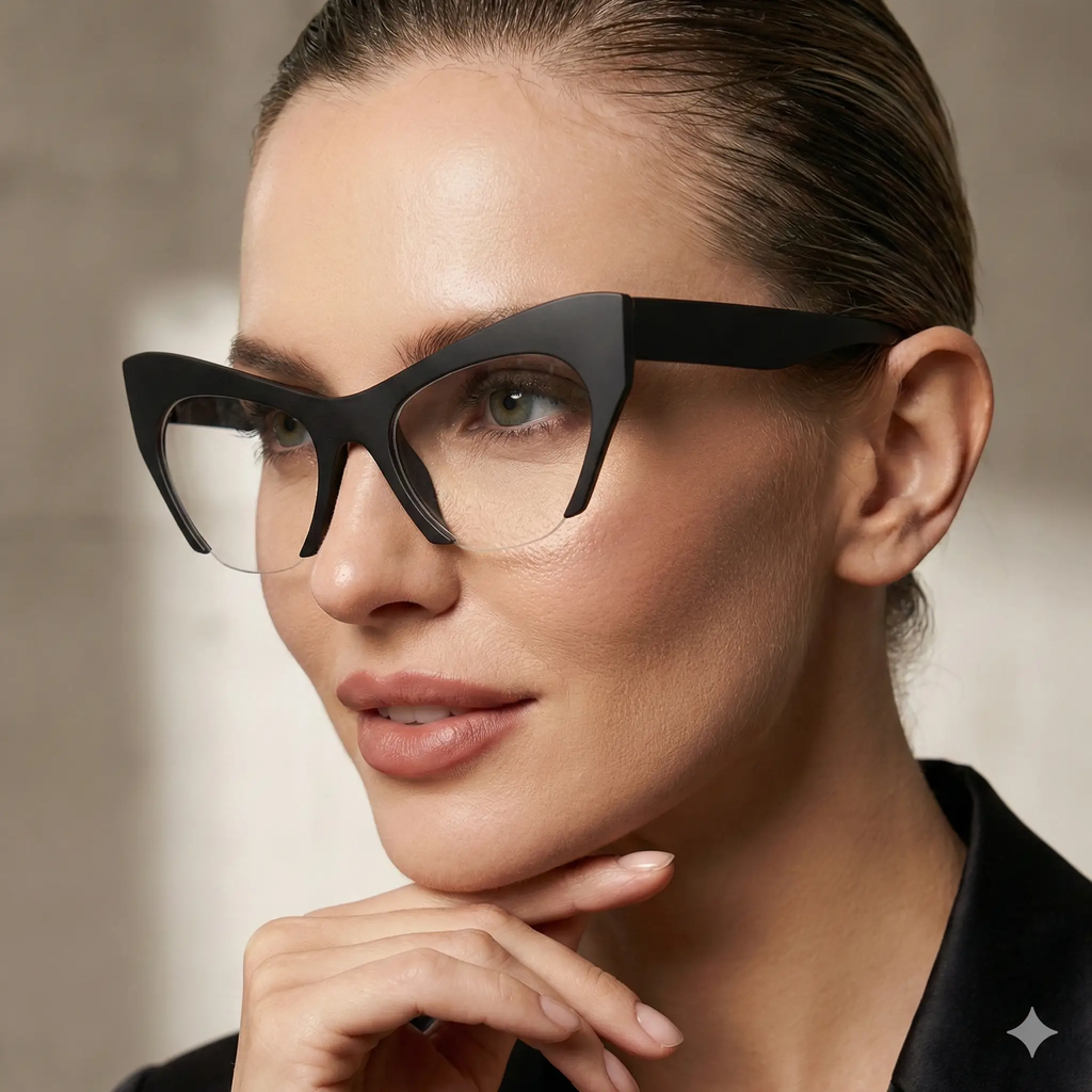 Sienna Cat Eye Reading Glasses – Oversized Frame by Adornity