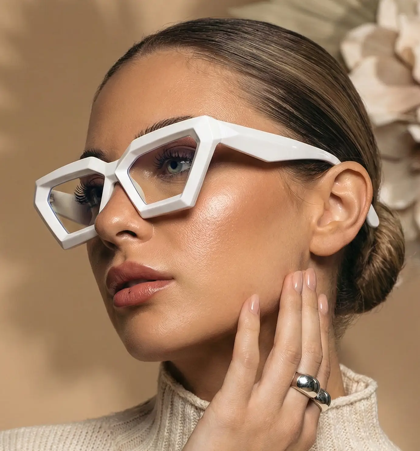 Adornity Diamond Shape Blue Light Glasses Diamond Collection Limited Edition For Women Premium Comfort
