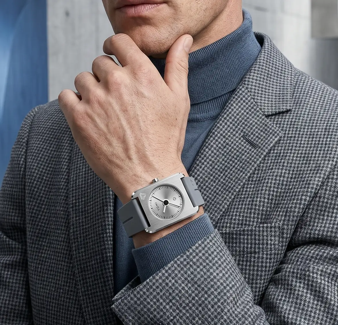 Square Quartz Watch With Alloy Case Exclusive Edition by Hegichi