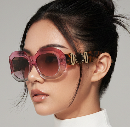 Oversized Rectangle Sunglasses – Vintage Frame by Adornity