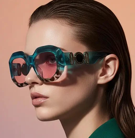 Oversized Rectangle Sunglasses – Vintage Frame by Adornity