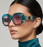 Oversized Rectangle Sunglasses – Vintage Frame by Adornity