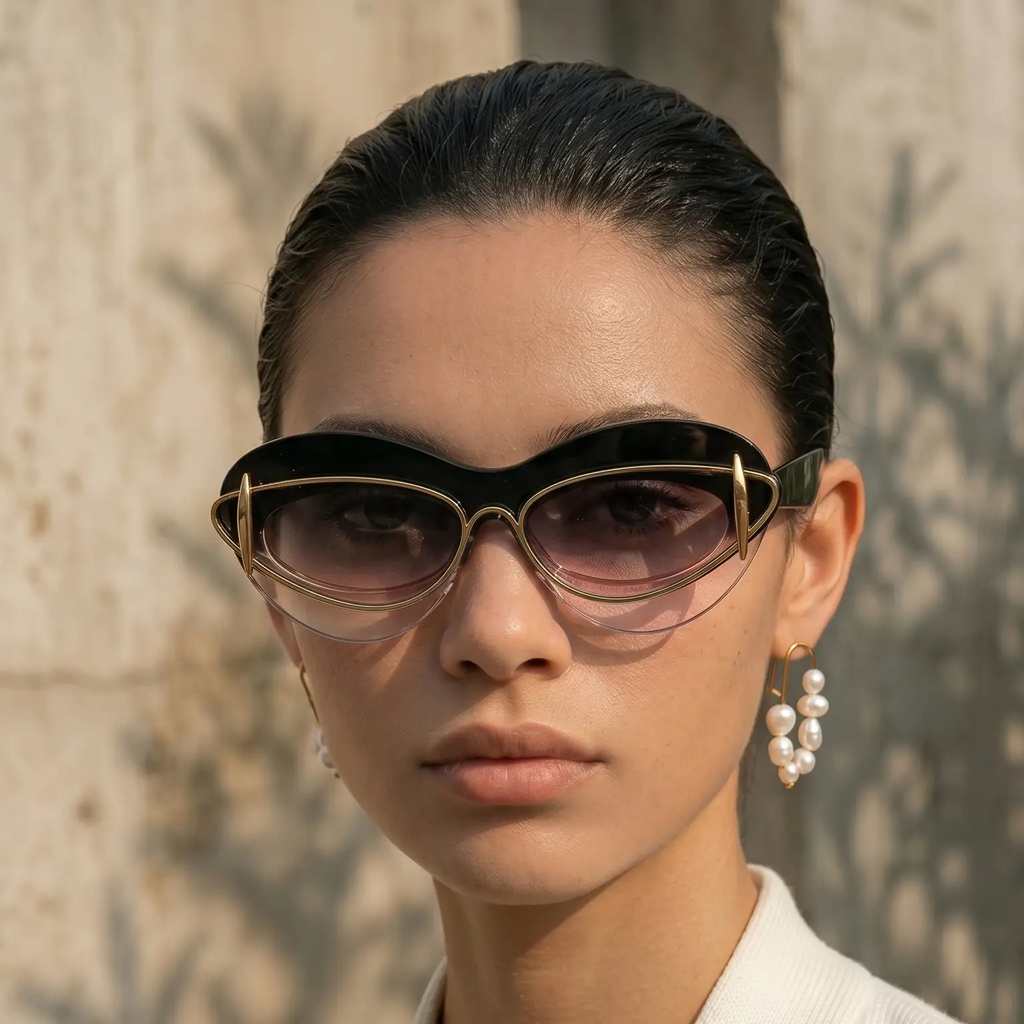 Polycarbonate Cat Eye Sunglasses Limited Edition Gradient by Hegichi
