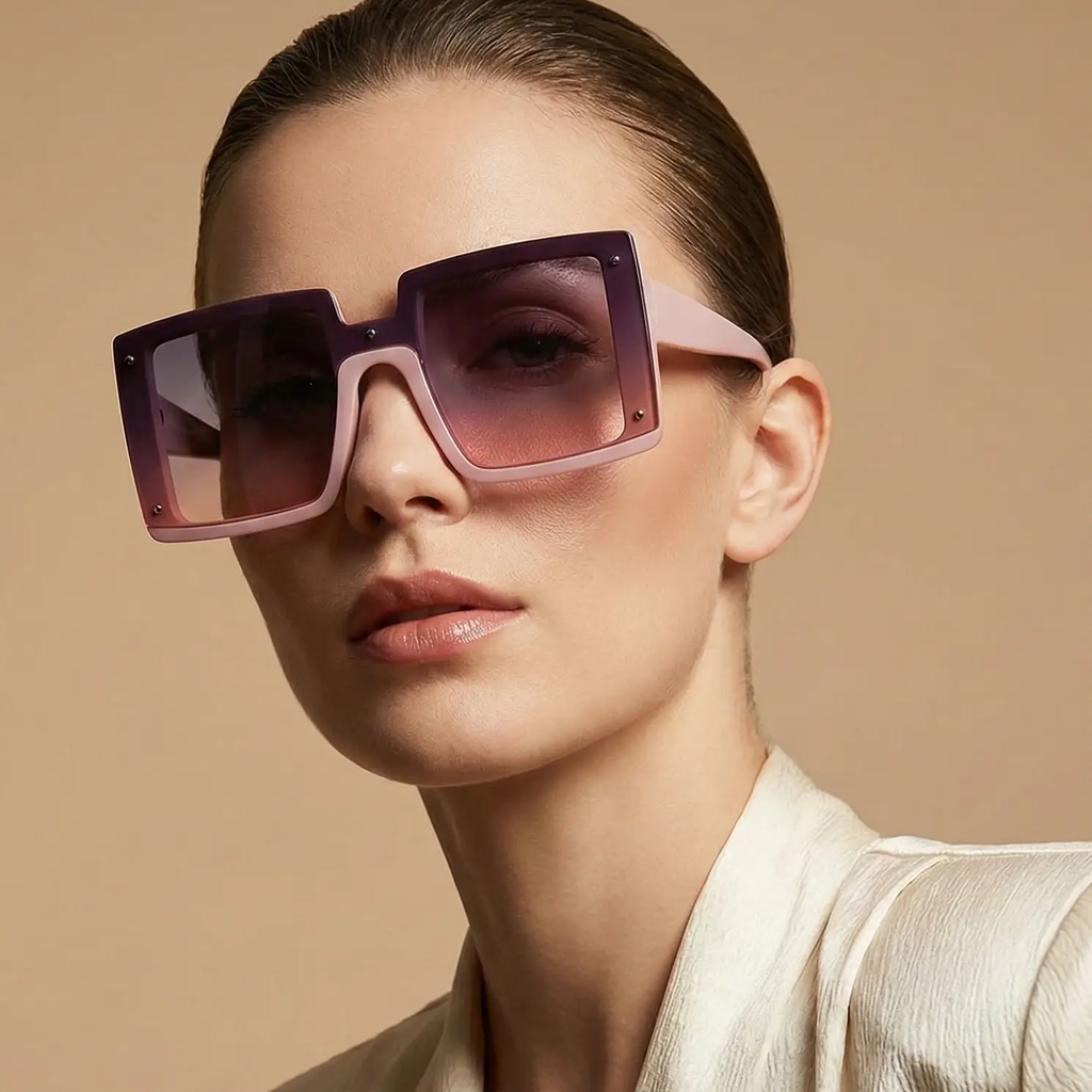 Cat-Eye Sunglasses – Bold Oversized Frame by Adornity
