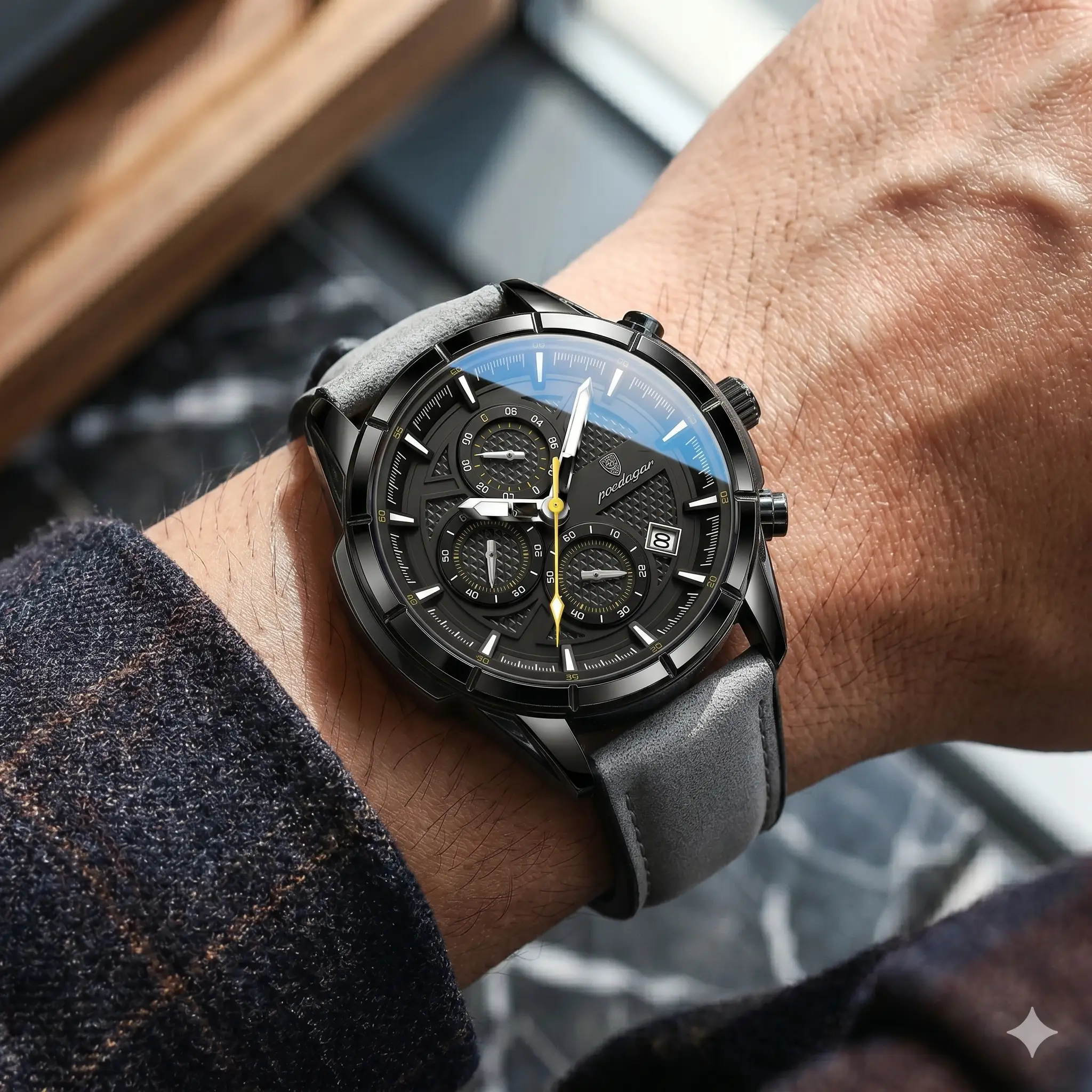 Wristwatch Leather Luxury Collection Elite Edition by Adornity