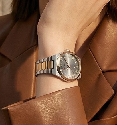 Women Stainless Steel Watch - Waterproof Analog Bracelet With Date Display by Adornity