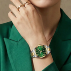 Women Stainless Steel Watch - Waterproof Analog Bracelet With Date Display by Adornity