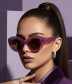 Oversized Sunglasses – Bold Cat-Eye Frame by Adornity