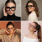 Geometric Square Reading Glasses – Retro Frame by Adornity