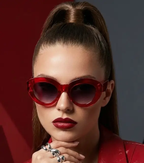 Oversized Sunglasses – Bold Cat-Eye Frame by Adornity