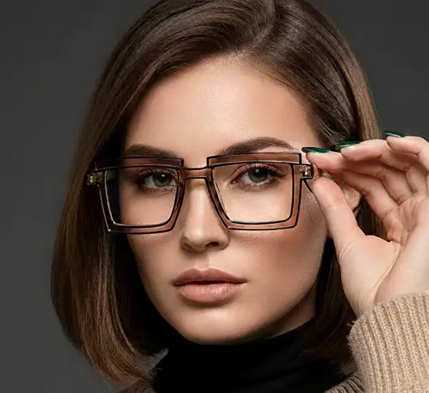 Anime Cosplay Glasses - Square Frame Clear Lens Candy Color Eyewear For Men & Women by Adornity