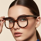 Round Transparent Blue Light Glasses – Minimal Frame by Adornity
