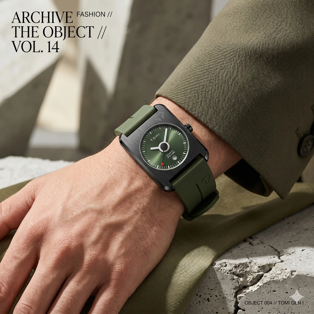 Square Quartz Watch With Alloy Case Exclusive Edition by Hegichi