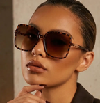 Retro Two Tone Sunglasses Plastic Composite Collection Gradient UV400 Limited Availability Accessory