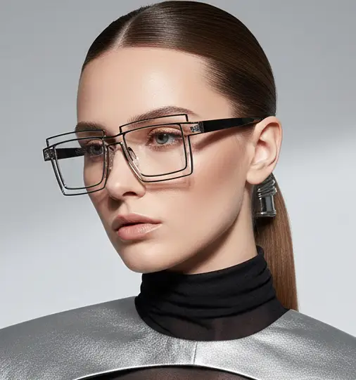 Anime Cosplay Glasses - Square Frame Clear Lens Candy Color Eyewear For Men & Women by Adornity