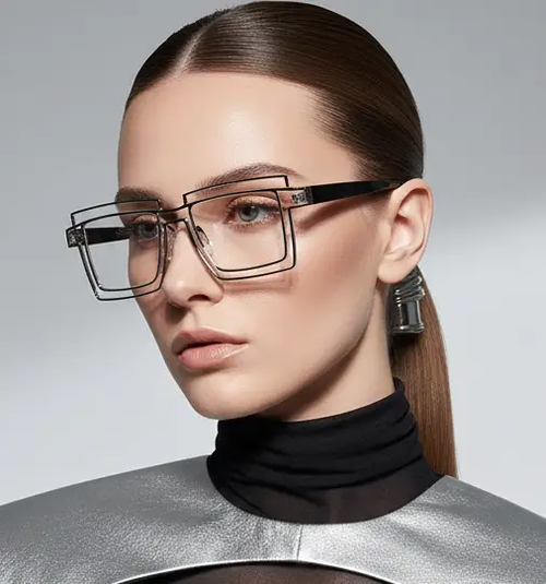 Anime Cosplay Glasses - Square Frame Clear Lens Candy Color Eyewear For Men & Women by Adornity
