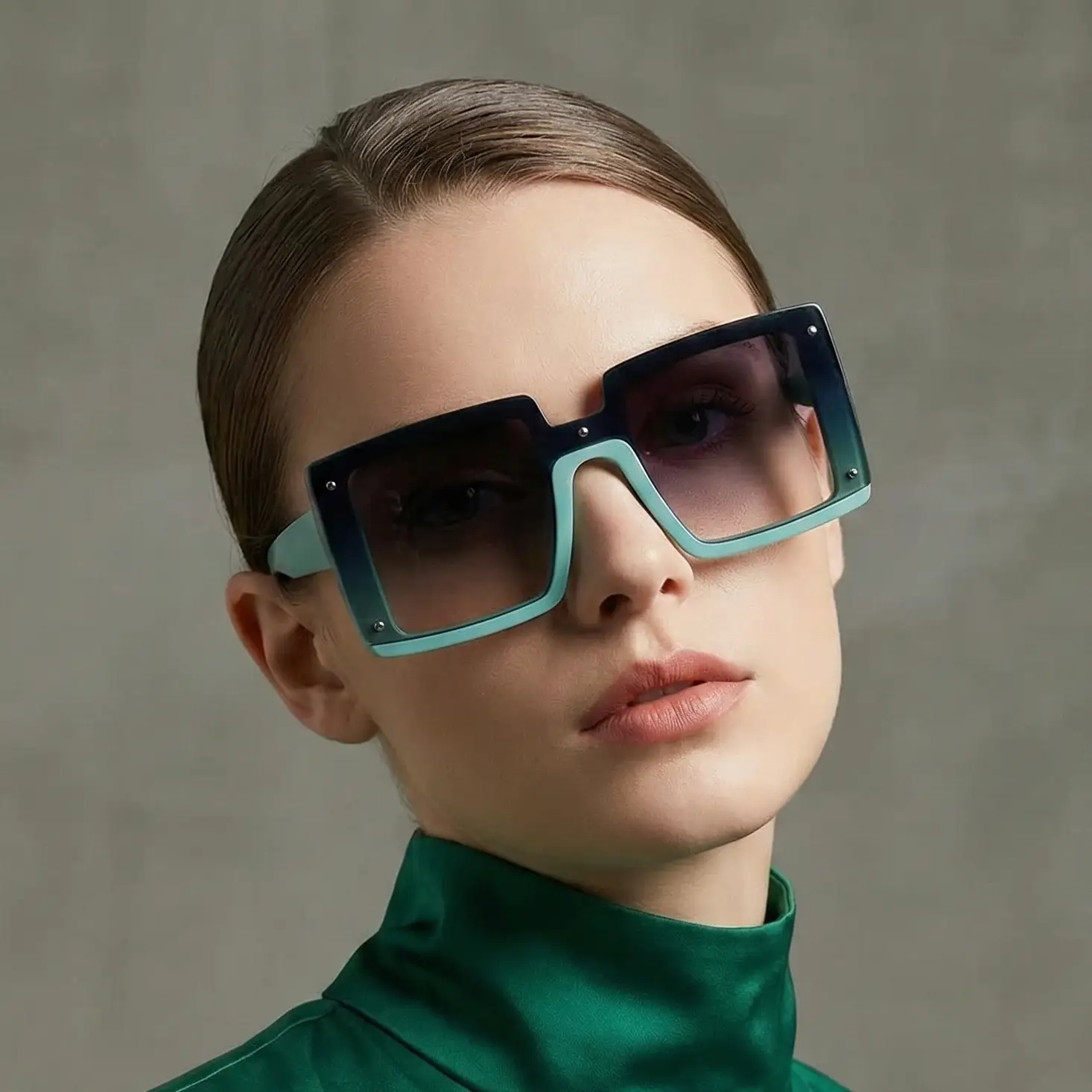 Cat-Eye Sunglasses – Bold Oversized Frame by Adornity
