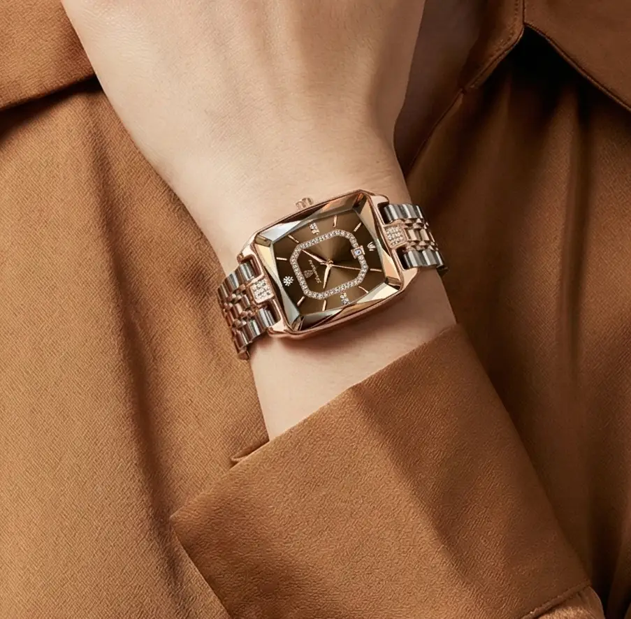 Elegant Everyday Watch – Stainless Steel Dial by Adornity