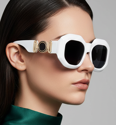 Oversized Rectangle Sunglasses – Vintage Frame by Adornity