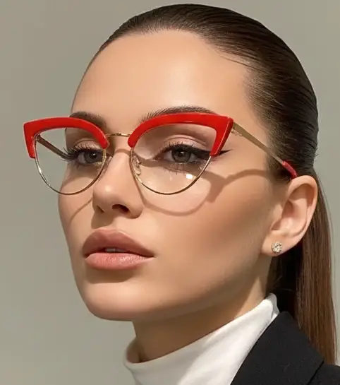 Korean Style Cat Eye Glasses – Blue Light Filter by Adornity